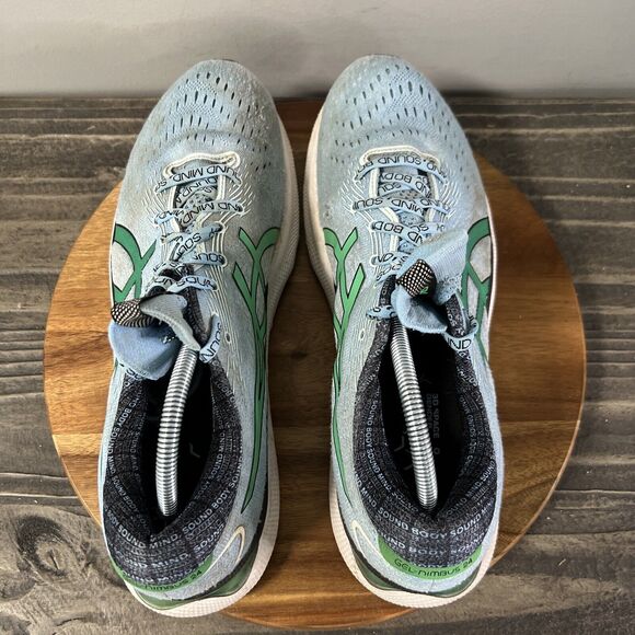 ASICS GEL-NIMBUS 24 Men’s Size 11.5 Sound Mind Body Soul Running Shoes Blue - Picture 5 of 9